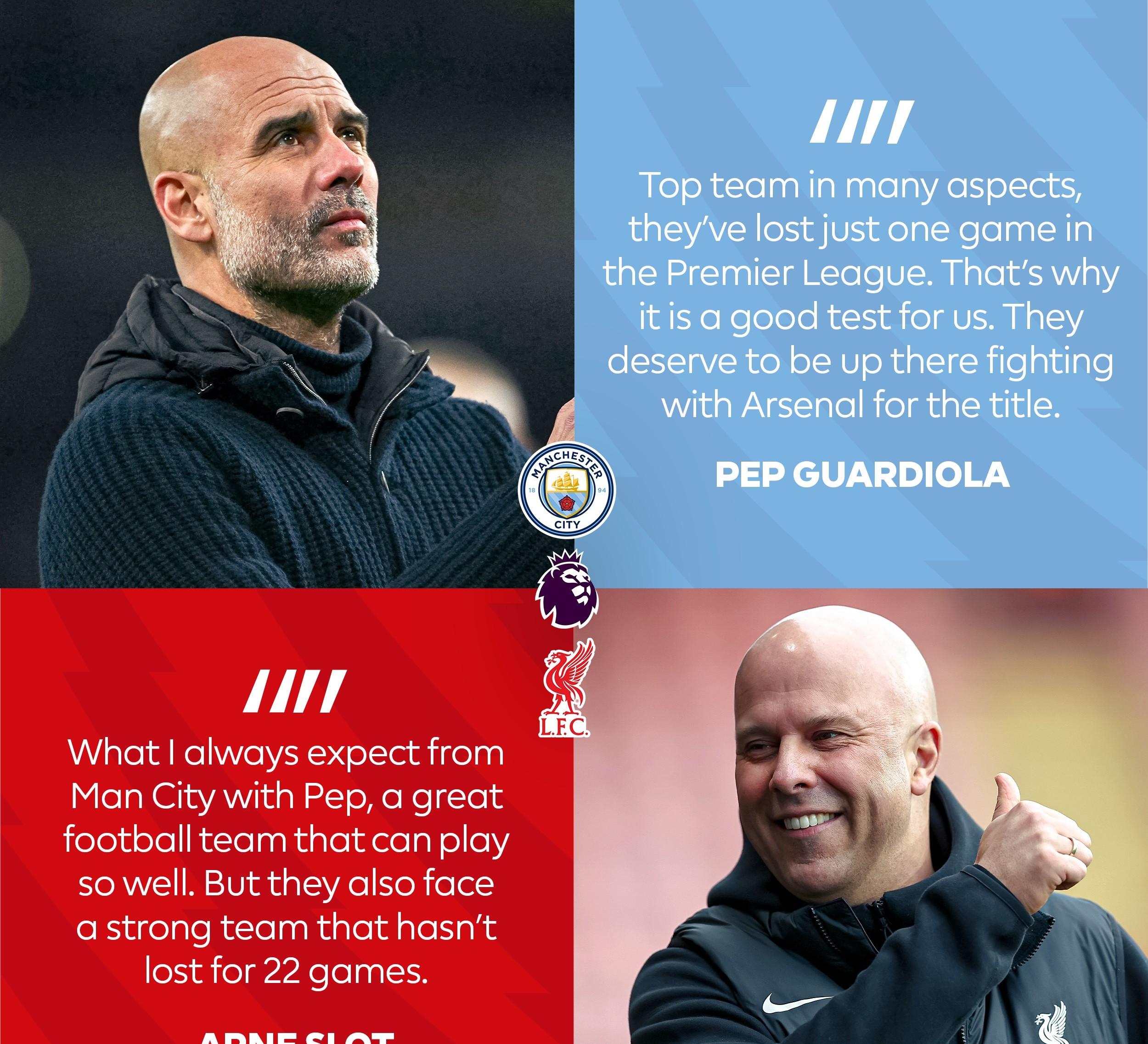 曼城擒拿利物浦，瓜帅欣喜球队表现