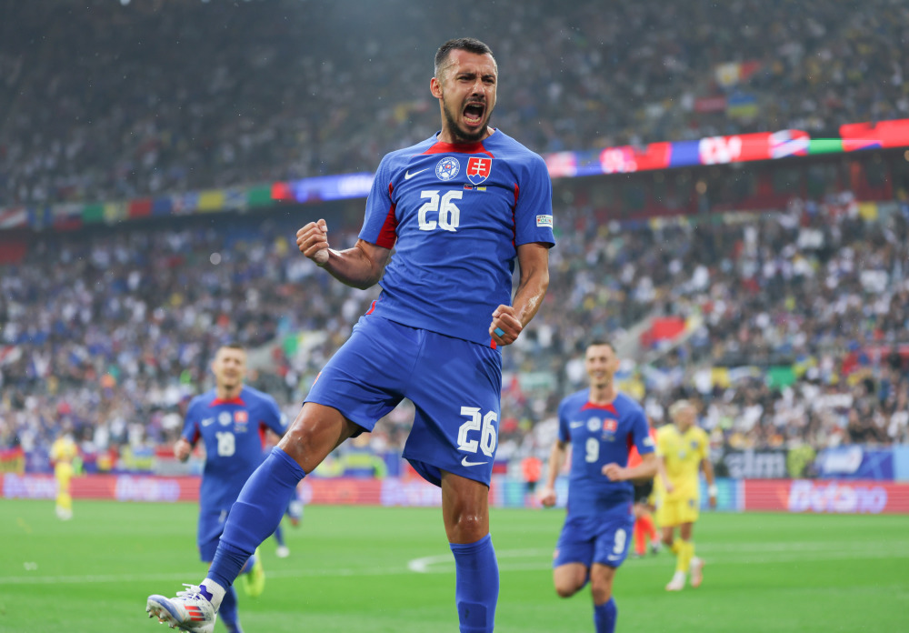 斯洛伐克队在比赛中取得了胜利