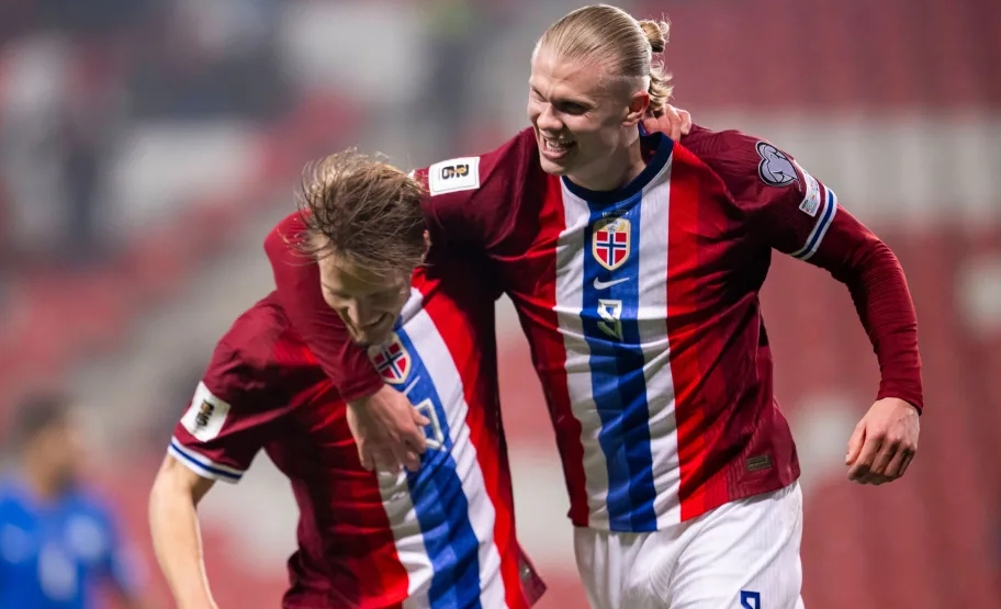 挪威队在比赛中豪取三分，实力抢眼